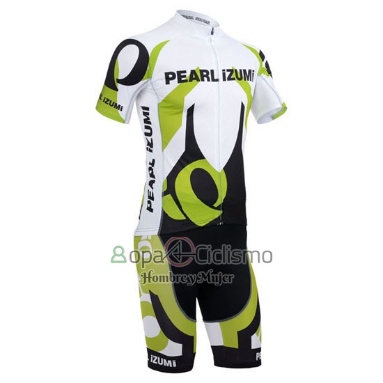 Pearl Izumi Ropa Ciclismo Culotte Corto 2013 Hombre Mangas Cortas Blanco y Verde